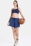 Zelocity Quick Dry Gym Straight Fit Shorts - Twilight Blue — thumbnail 4